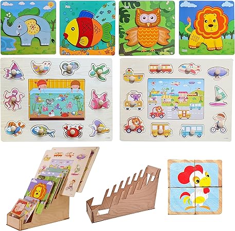 Amazon 木製パズル 幼児用 103 パズル おもちゃ Amazon 木製パズル 幼児用 103 パズル おもちゃ