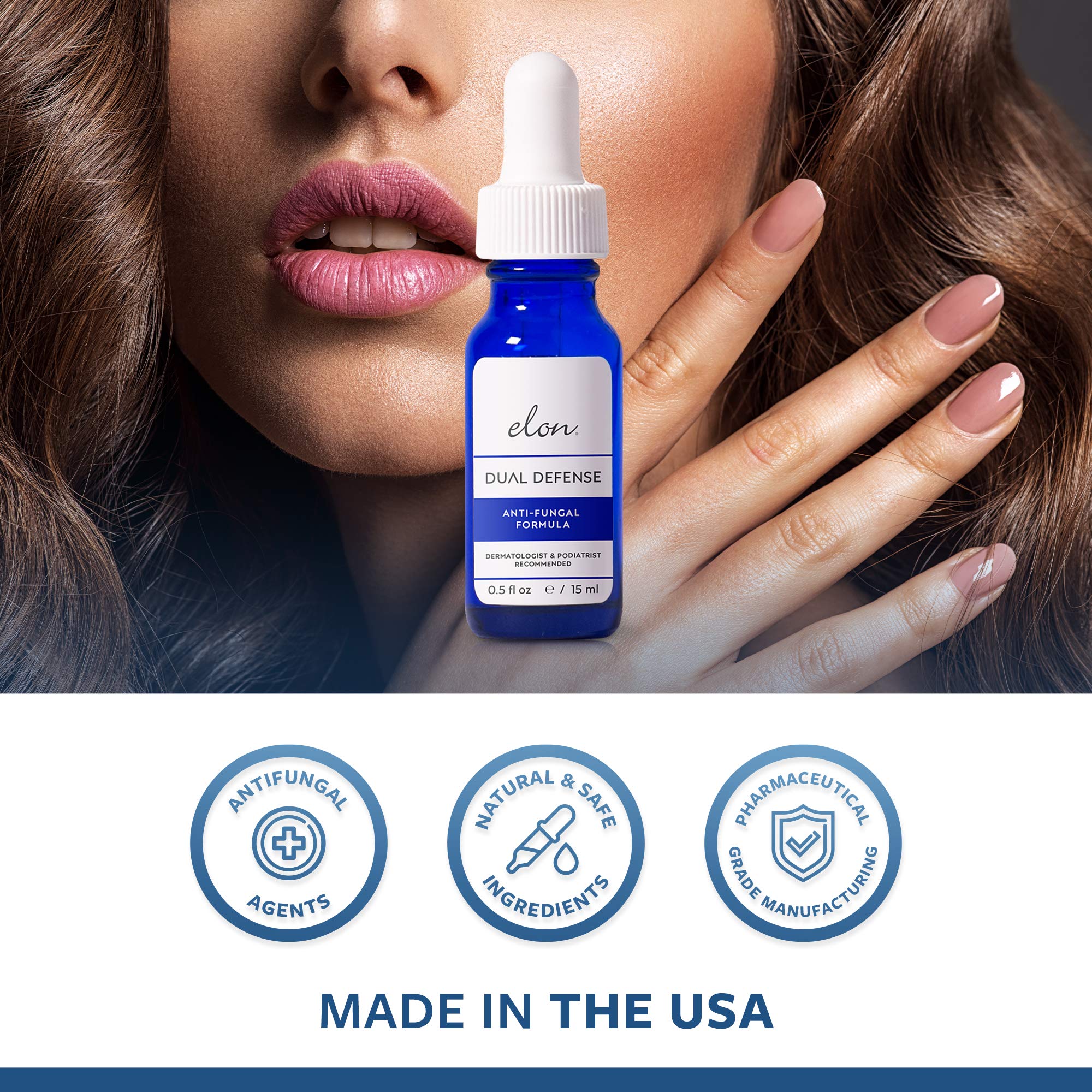 Elon Dual Defense AntiFungal Formula 25 Undecylenic Acid Treat