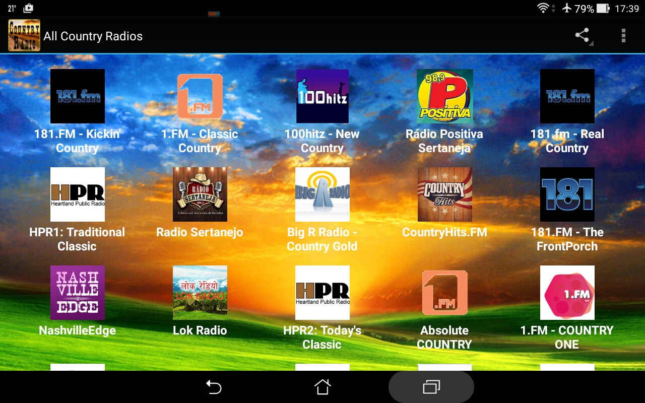 All Country Radios App on Amazon Appstore