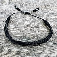 Vista 126 de Colorful Bracelet for Men and Women with Hematite Stones: Handmade Designer Adjustable Multistrand String Knotted Macrame Friendship Bracelet
