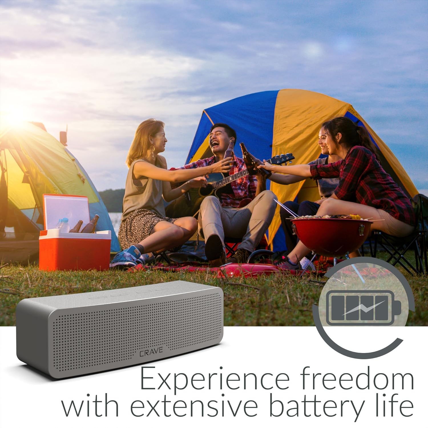 Hot Deals Crave Curve Portable Bluetooth Wireless Intelligent Speaker with Enhanced Bass, Built-in Microphone and Speakerphone Super Deal Product Crave Curve Portable Bluetooth Wireless Intelligent Speaker with Enhanced Bass, Built-in Microphone and Speakerphone