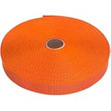 GM CLIMBING 1 inch Nylon Tubular Webbing Tape CE UIAA Certified 4000lb Heavy Duty for Climbing Rescue Rope Works Survival Outdoor General Purposes