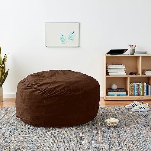 Miniatura 208 de Chill Sack - Funda para puf Microgamuza - Carbón - Solo funda,Microsuede - Chocolate - Solo funda,Microsuede - Azul marino - Solo funda,Guijarro -