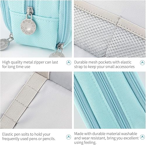 Miniatura 4 de CICIMELON - Estuche de gran capacidad para lápices con 3 compartimentos para la escuela, adolescente, niña, hombre y mujer