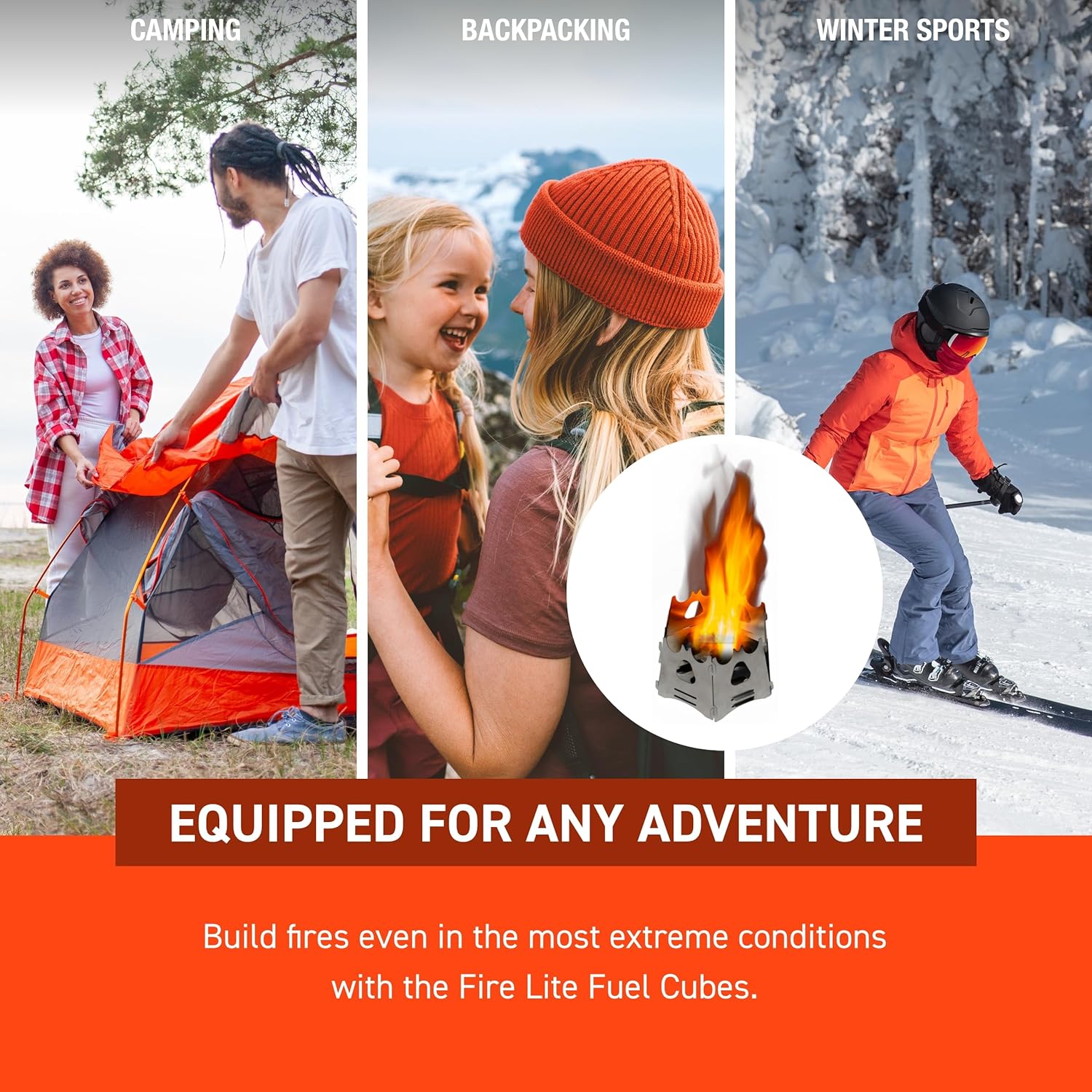 S.O.L. Survive Outdoors Longer All-Weather Fire Cubes 12 Count - (Pack of 4)