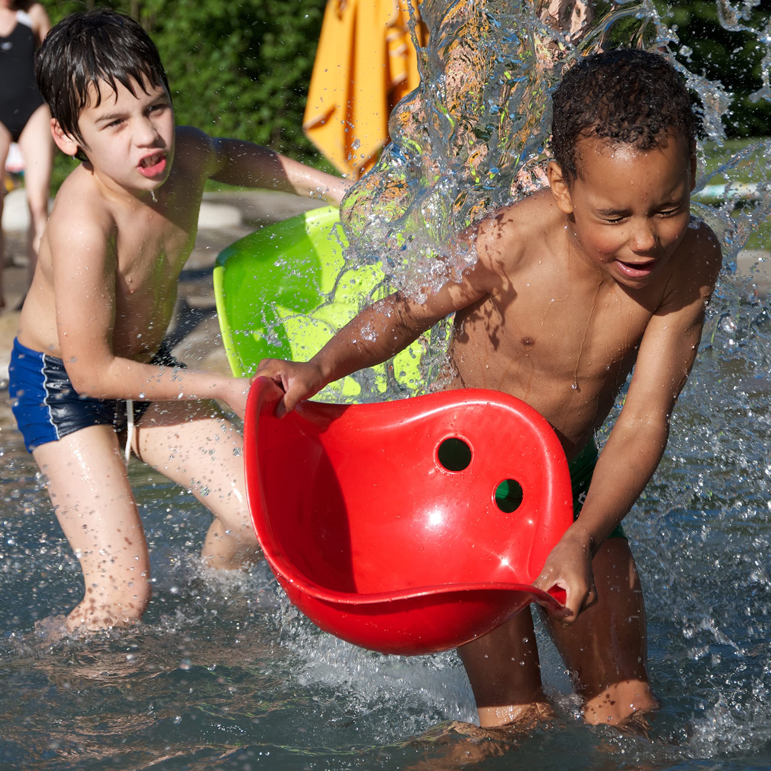 MOLUK 2843002 Bilibo rot, endlose Spiel-Möglichkeiten, Motorikspielzeug für Kinder ab 2 Jahren, Spielschale, innovatives Lernspielzeug