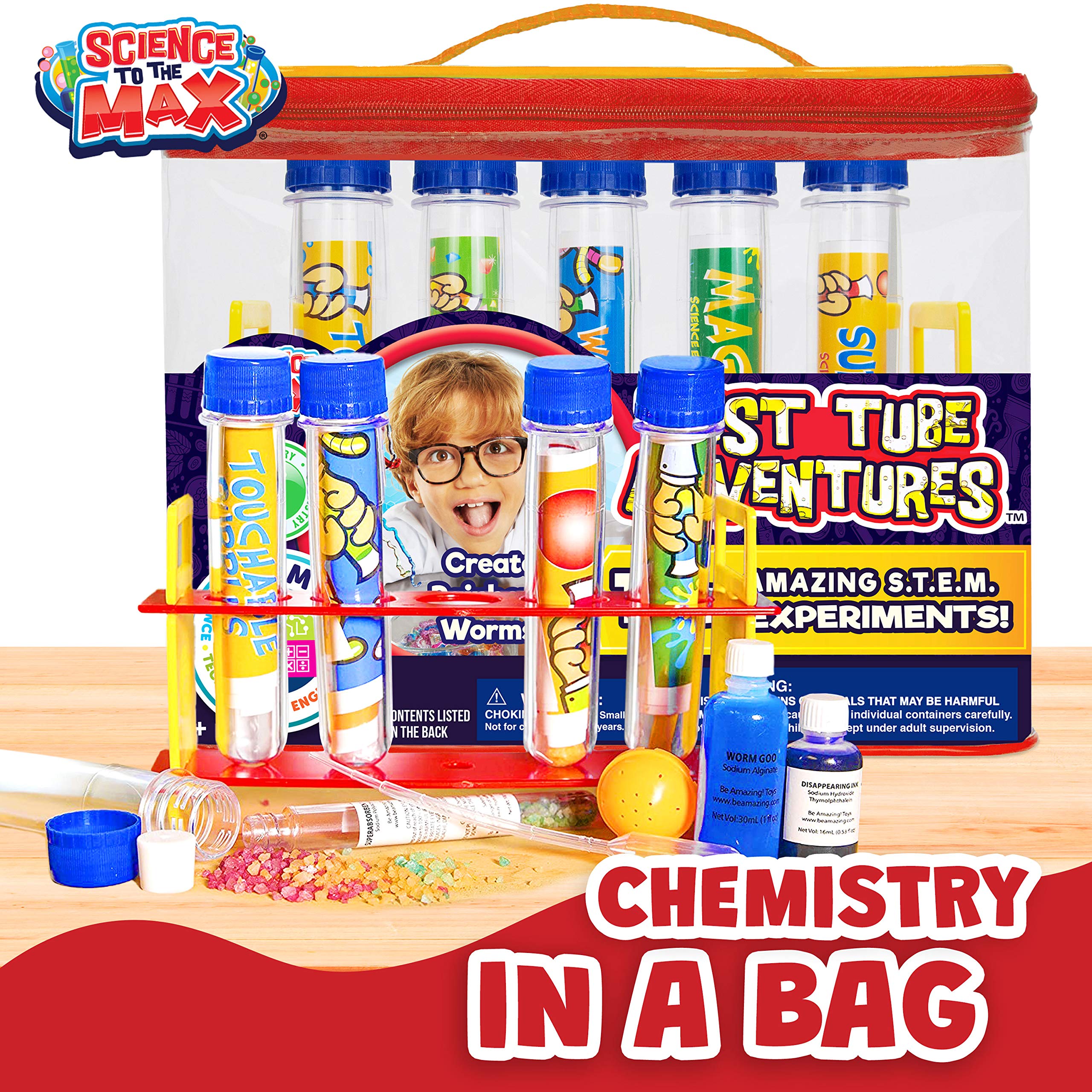 Test Tube Adventures Lab in a Bag by Be Amazing! Toys – Test Tube Science  Kits for Kids – Science toys for Kids - 15 Experiments Included – Chemistry  kit for Boys & Girls – Ages 8+ : Amazon.sg: Toys