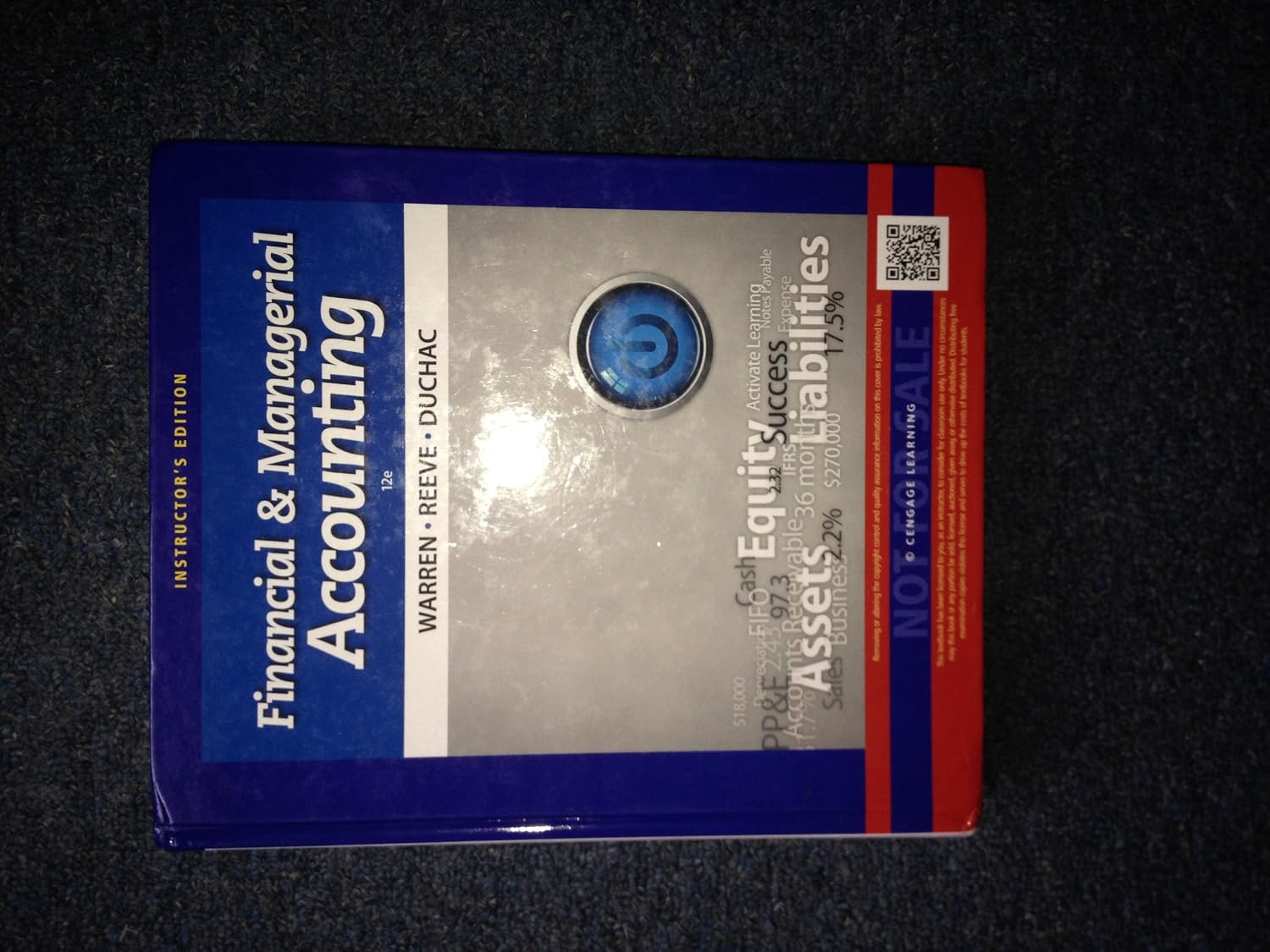Financial & Managerial Accounting: Warren, Carl S., Reeve, James M