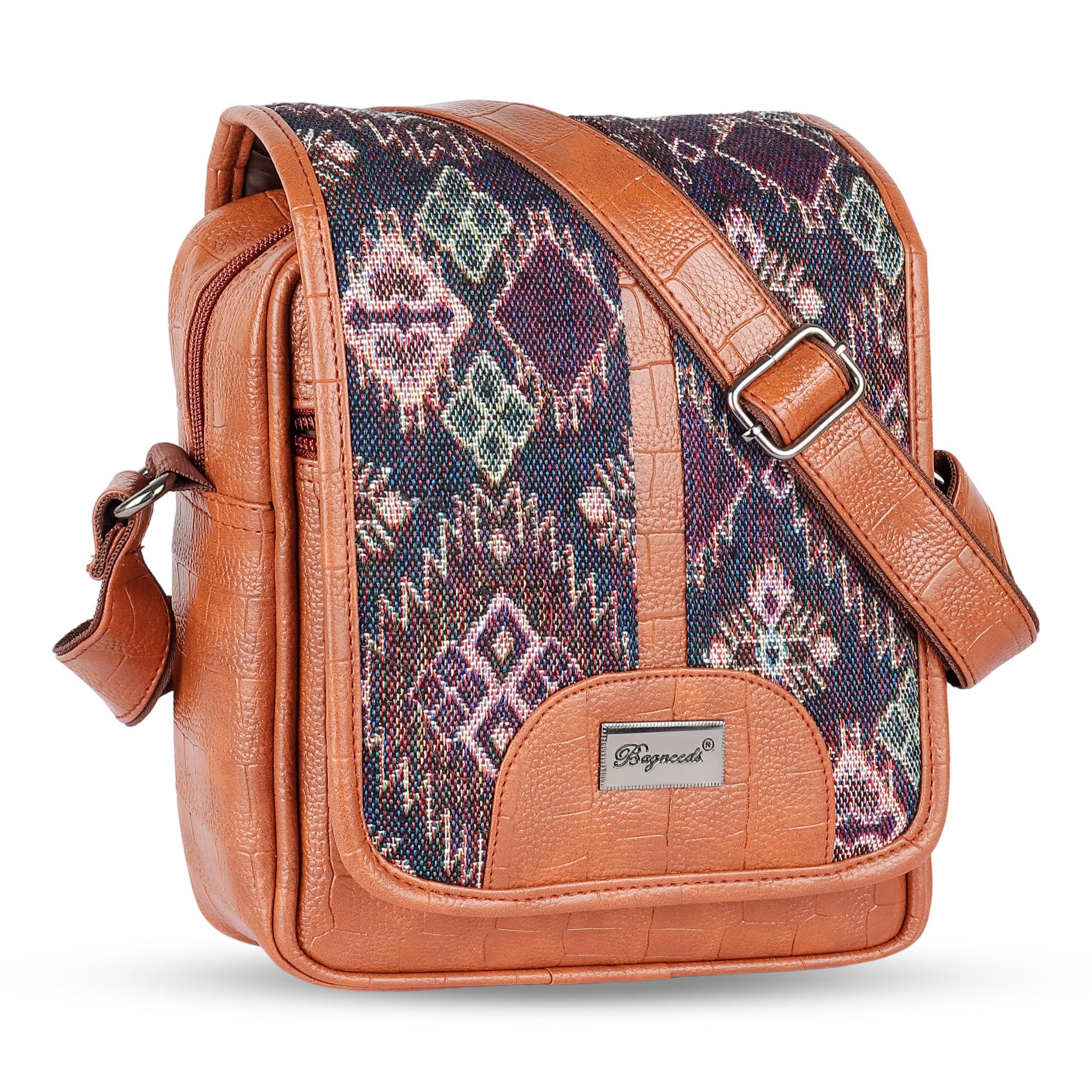 bagneeds Printed Casual Crossbody PU Leather Men & Women Sling Bag-picture-24