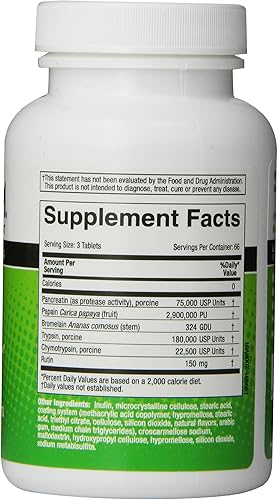 Miniatura 3 de Medizym Naturalmente vitaminas, enzima sistémica, apoyo para una respuesta saludable a la inflamación, sistema inmunológico y articulaciones con