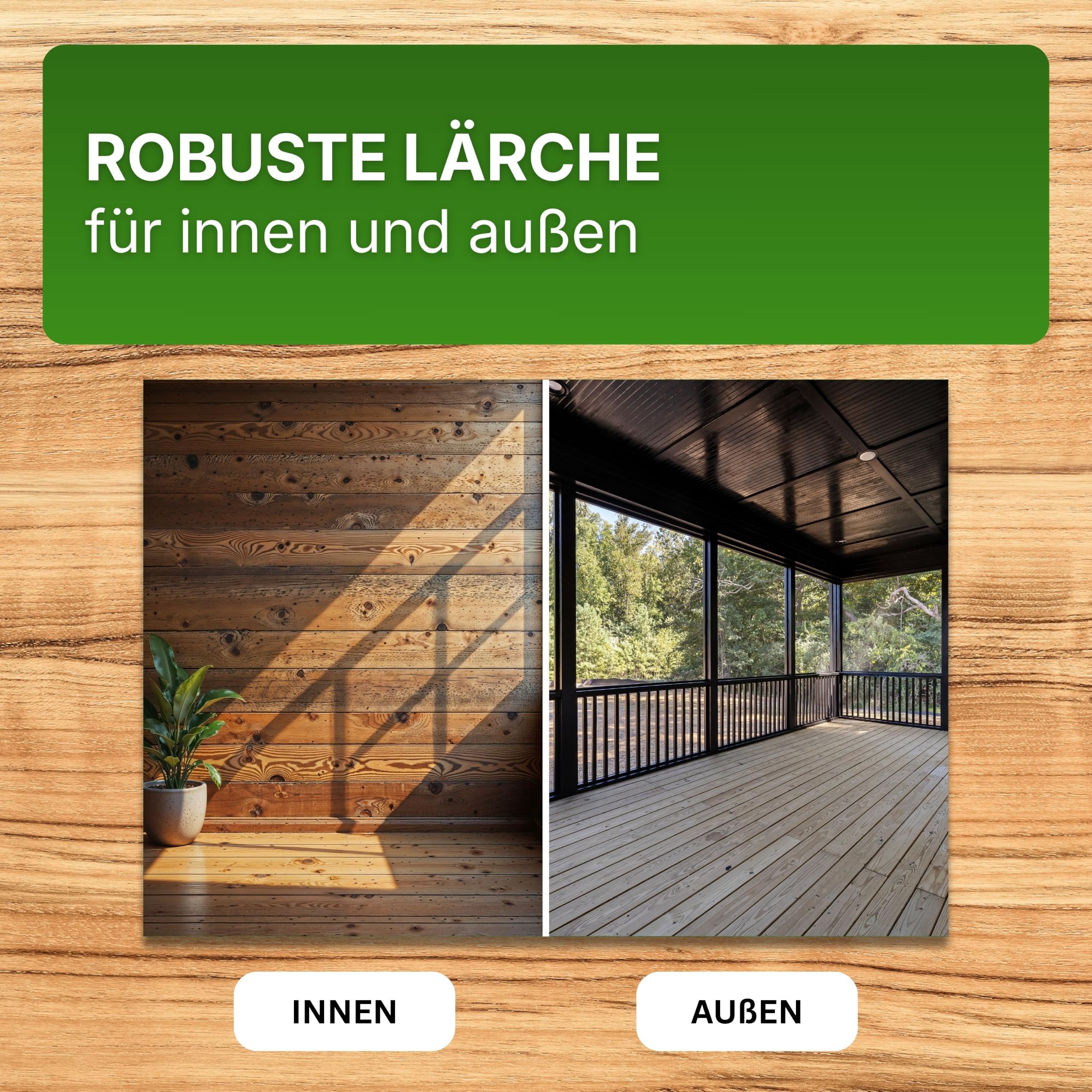 Gartenwelt Riegelsberger Glattkantbrett Lärche Natur 20x142 mm 160 cm – Konstruktionsholz gehobelt & gefast