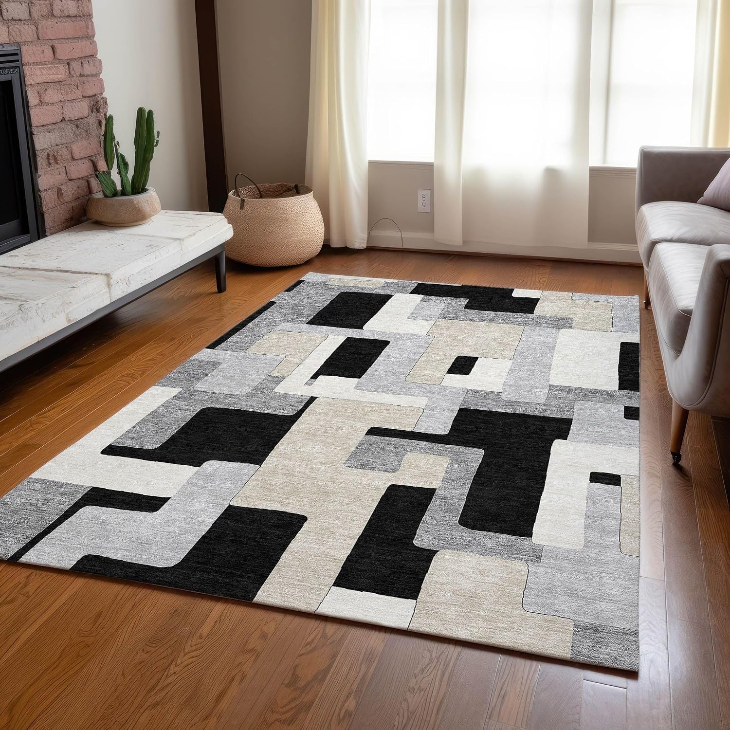 Addison Rugs Chantille ACN955 Green 8' x 8' Indoor Outdoor Round Rug, Easy Clean, Machine Washable, Non Shedding, Bedroom, Entry, Living Room, Dining Room, Kitchen, Patio Rug