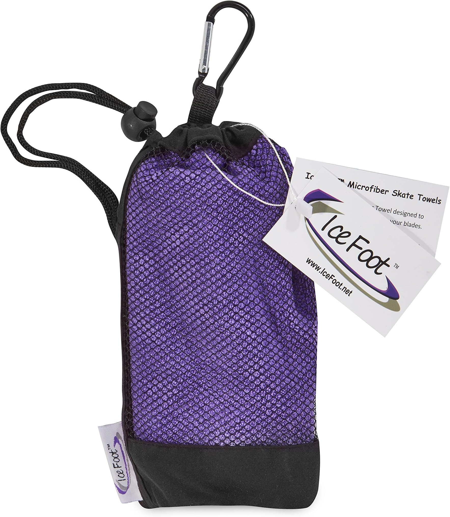 IceFootTM Microfiber Ice Skate Towel,Purple,One Size