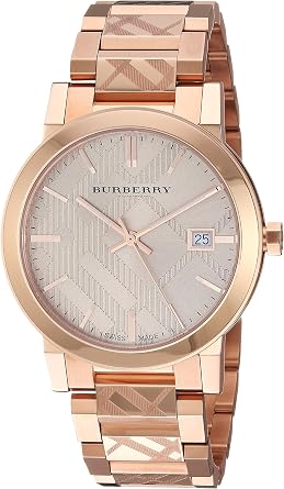 Burberry Rose Gold-Tone Dial Stainless Steel Quartz Womens Watch BU9039