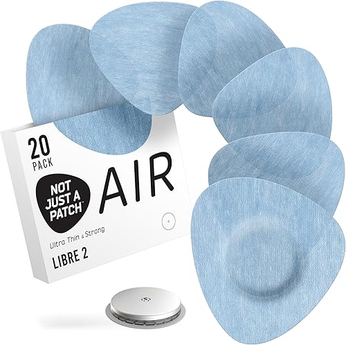 Vista 28 de Not Just A Patch Freestyle Libre 2 fundas (paquete de 20) – Delgada, fuerte y ligera, adherencia ultra larga de 14 días – Durable Lingo CGM & Libre