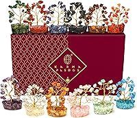 Vista 29 de KARMAPLEDGE Árbol de la vida de cristales curativos para energía positiva, protección y buena suerte, dinero, decoración de Feng Shui