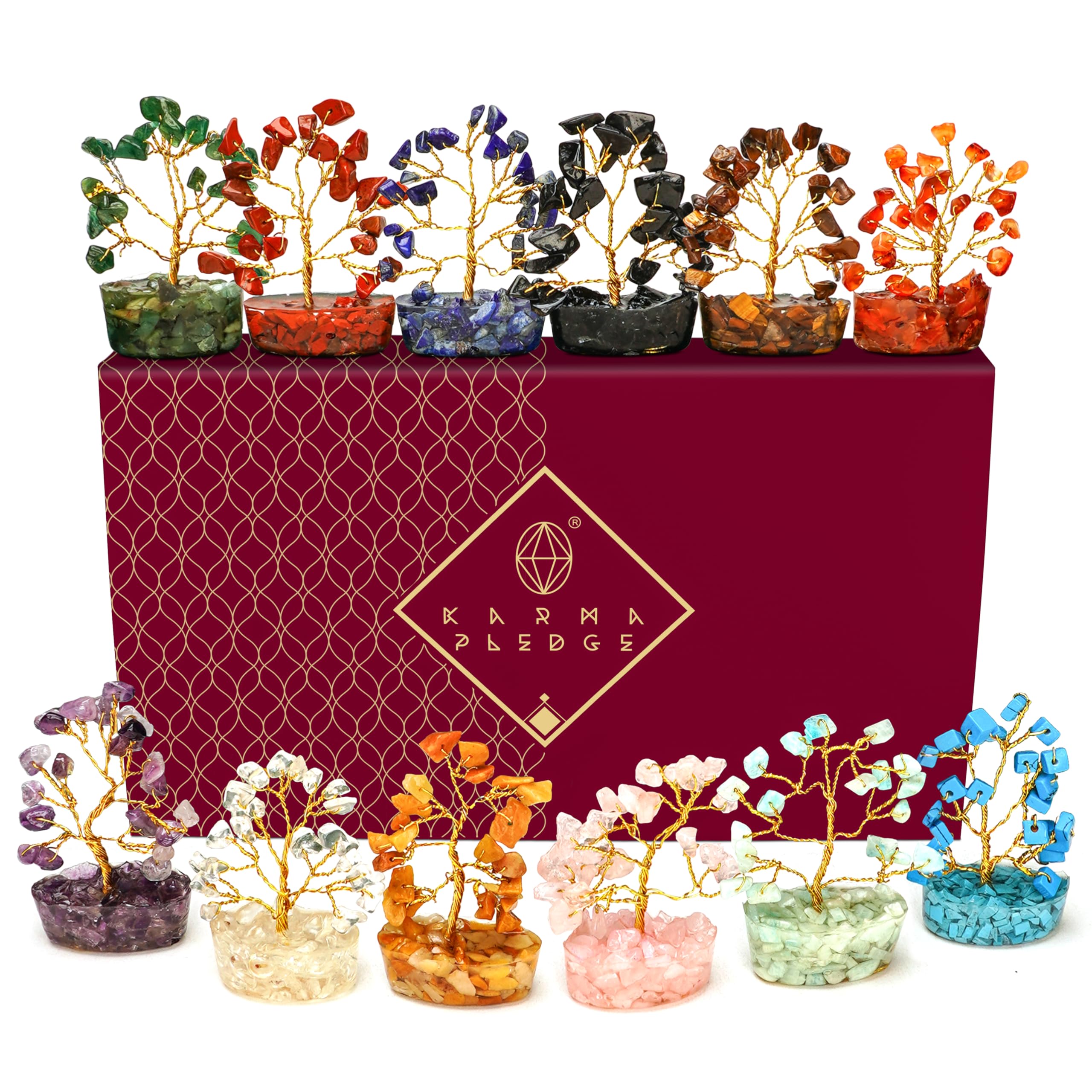Crystal Tree Set of 12
