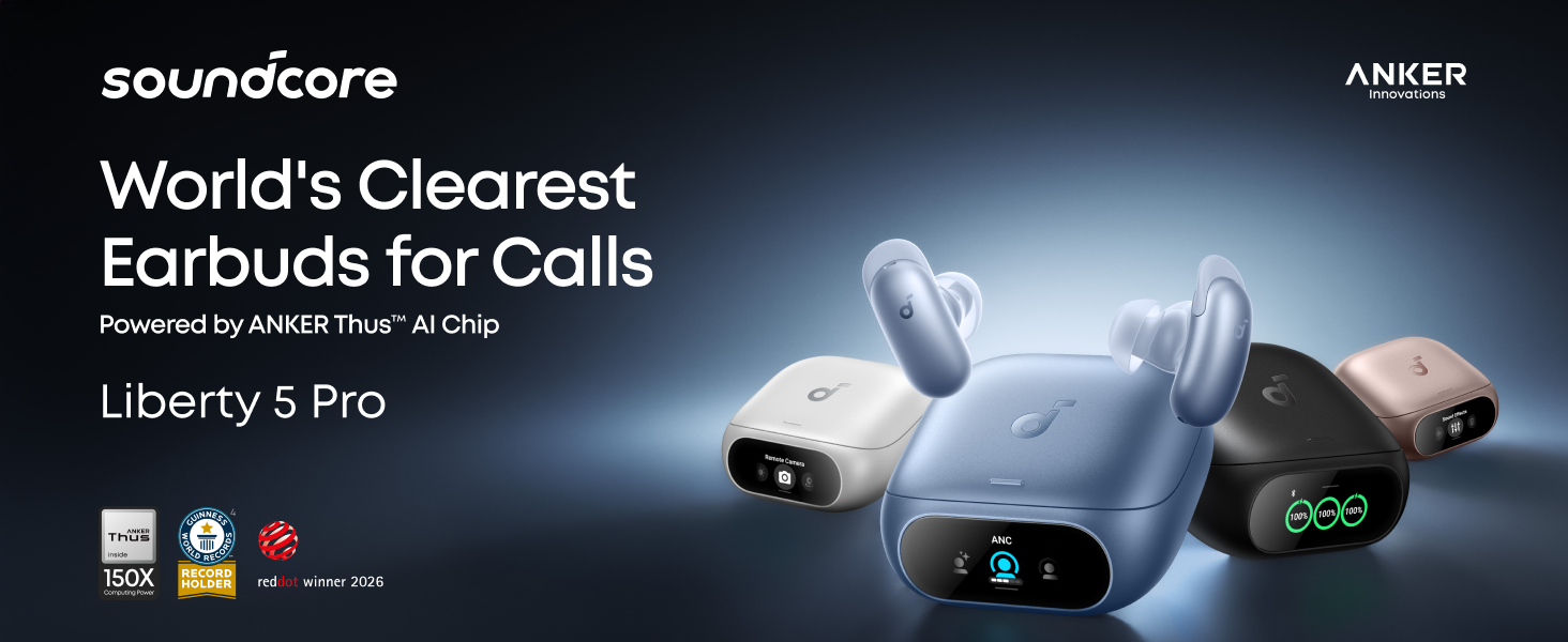 Soundcore Liberty 5 Pro,Guinness World Records-Certified Call