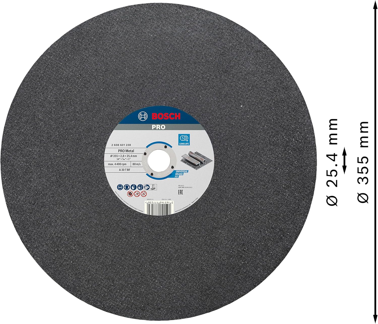 Bosch cutting disc with dimensions