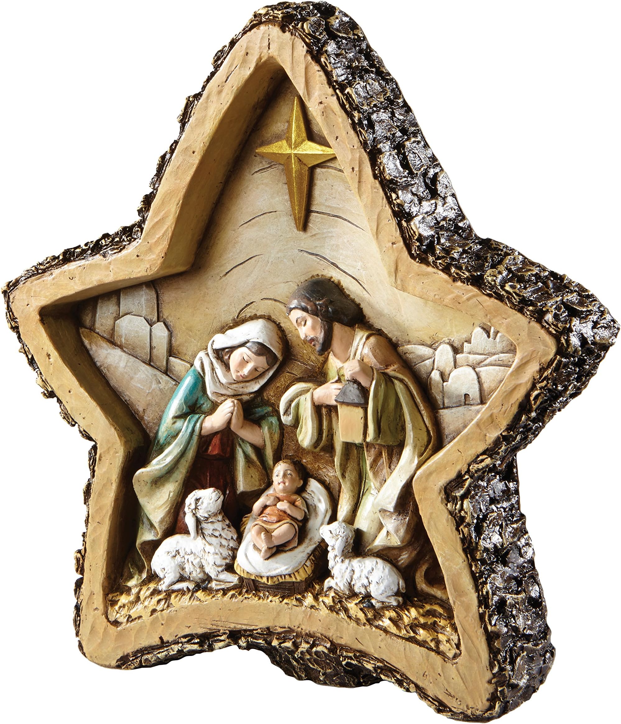 Nativity Woodcut Figurine, Star