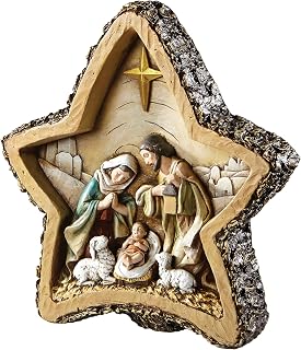 Avalon Gallery Nativity Woodcut Figür, Yıldız