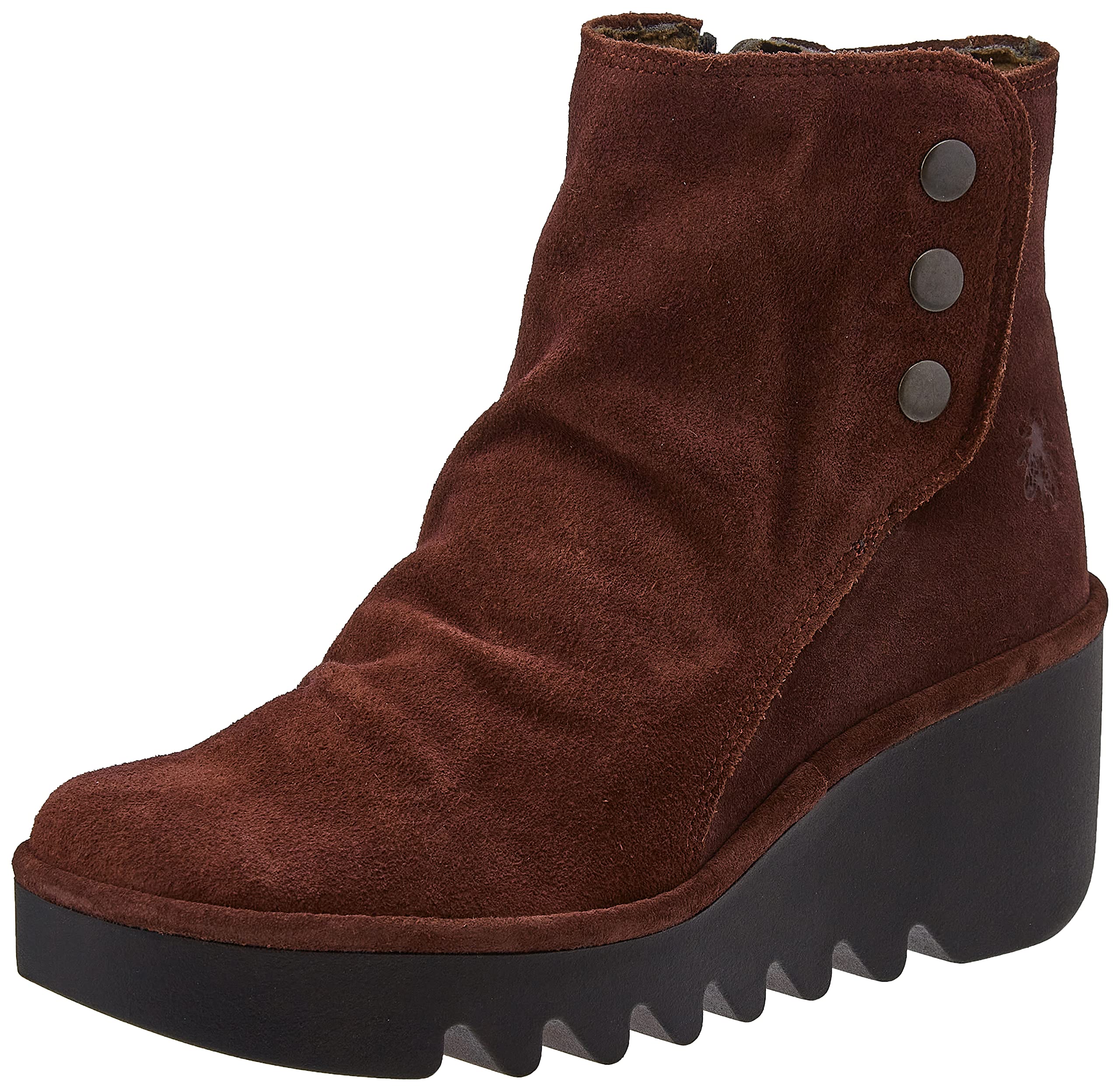 Fly London Women's BROM344FLY Ankle Boot, Wine, 8 UK