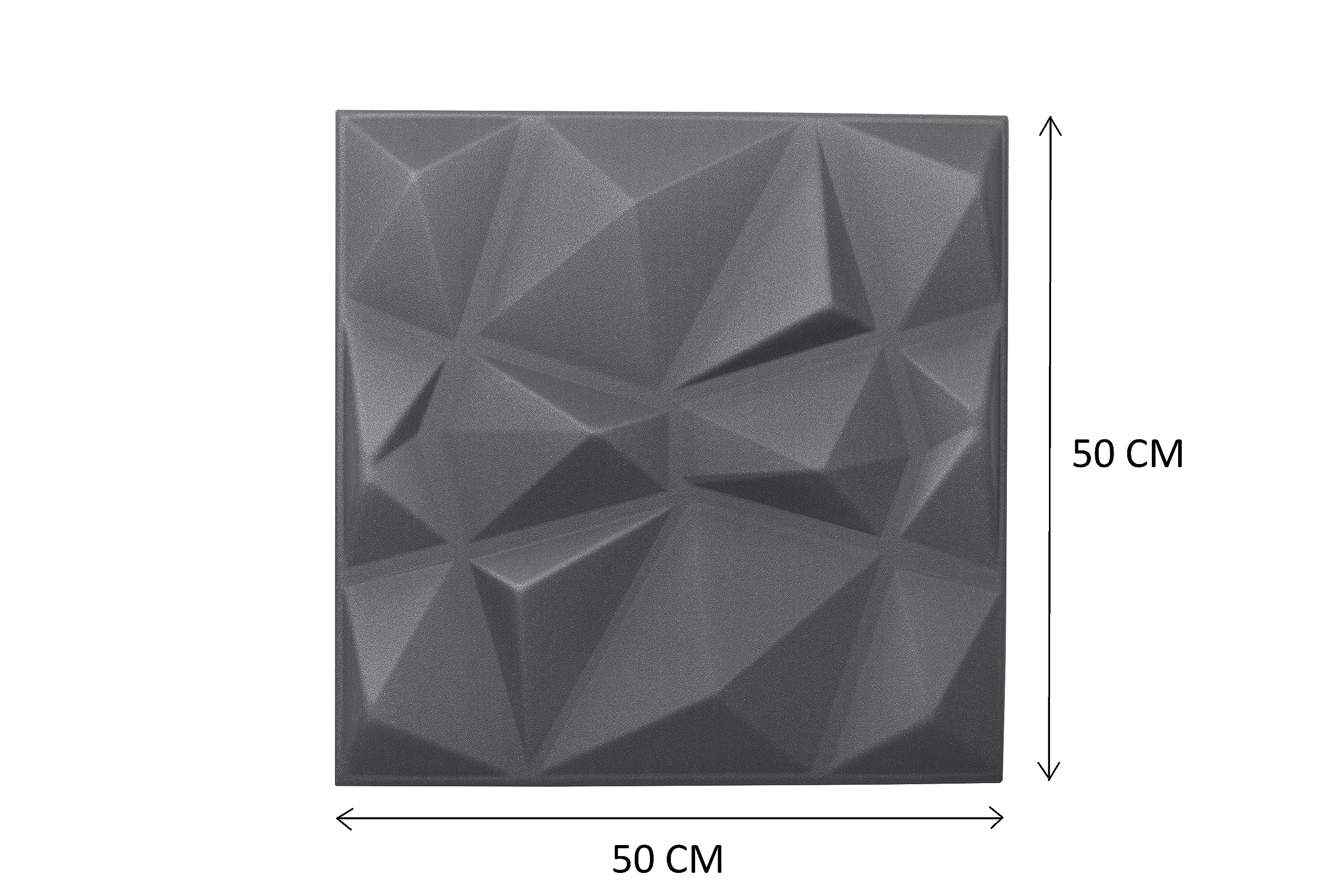 Pannelli da parete in polistirolo 3D (48, Grigio Scuro)