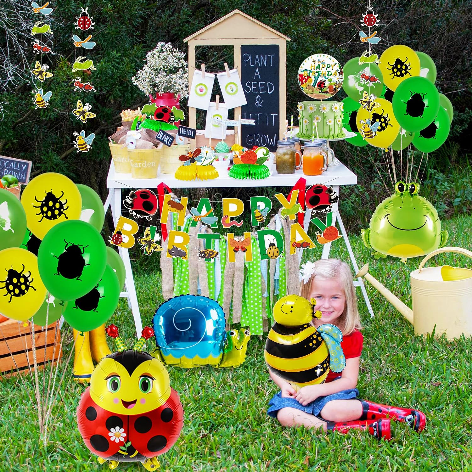 JeVenis Insects Party Decorations Garden Birthday Decoration Insects Birthday Decoration Insect Balloons Bug Party Supplies Bug Balloons - Image 4