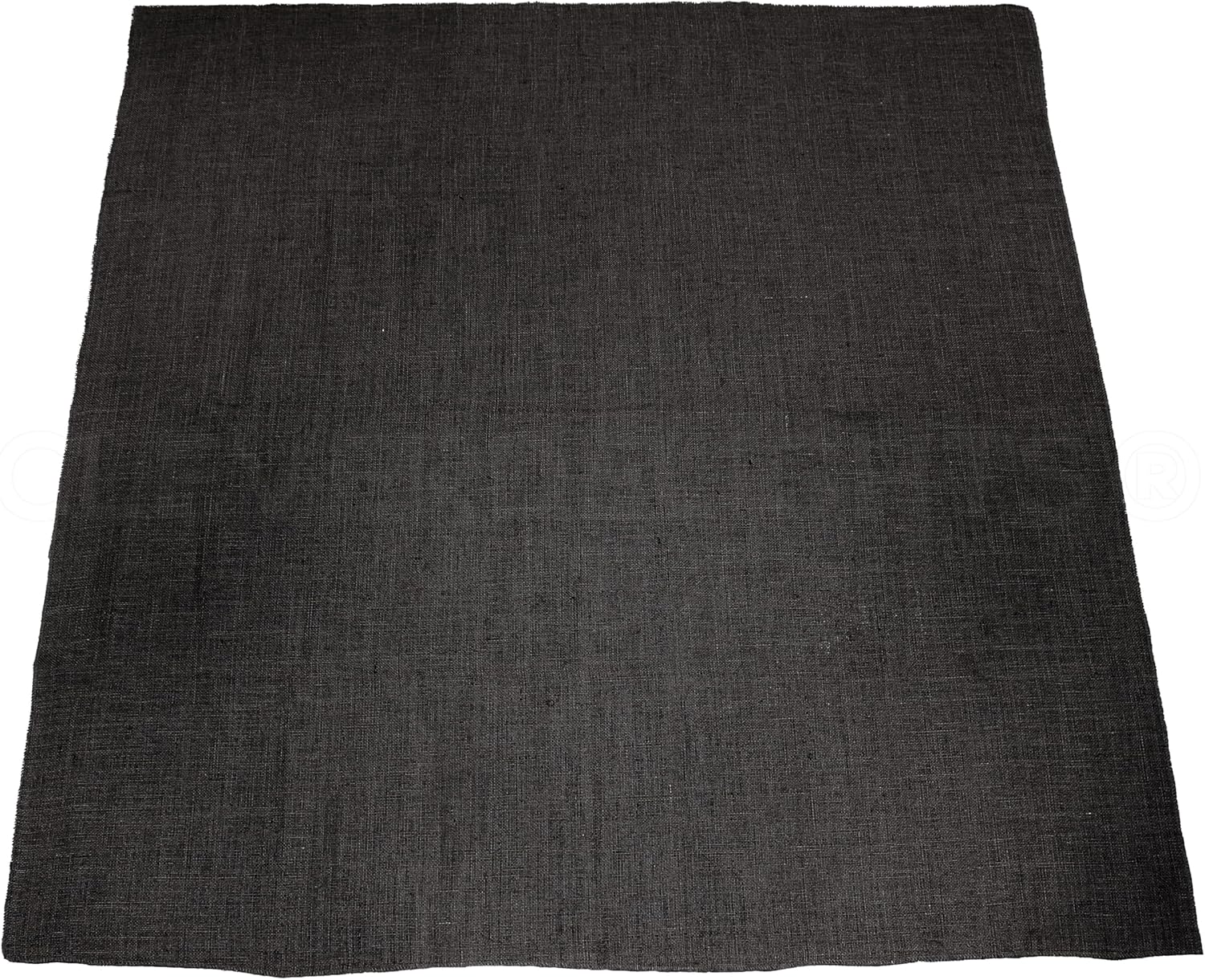 CleverDelights 60 Inch Black Burlap Squares - 5 Pack - Jute Burlap Fabric - Tight Weave Jute Burlap Fabric with Finished Edges - 60" x 60"