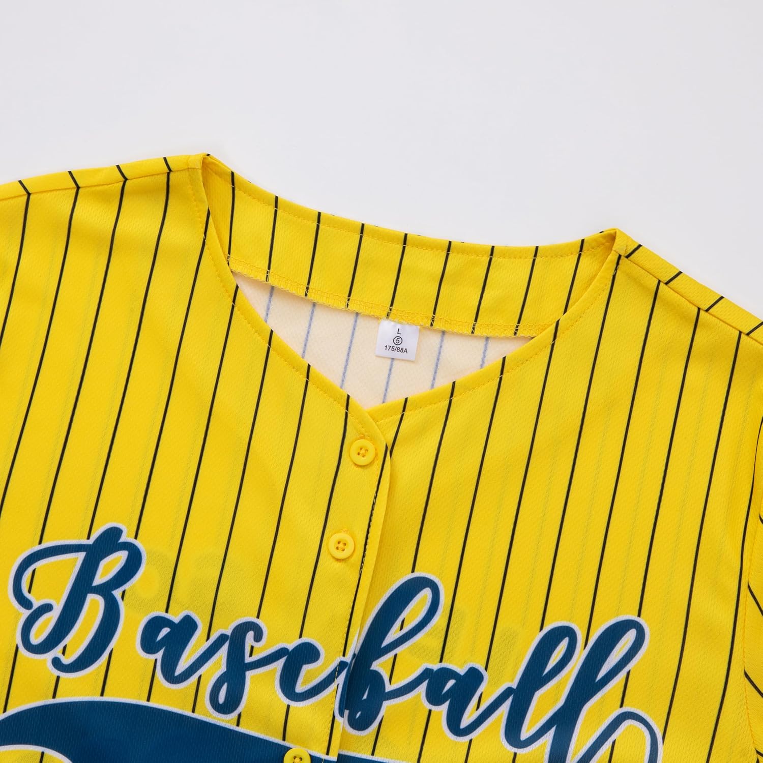 Baseball Shirt Jersey Women Game Day Baseball Fan Shirt Mom Tee Button up Short Sleeve Tops - Image 4