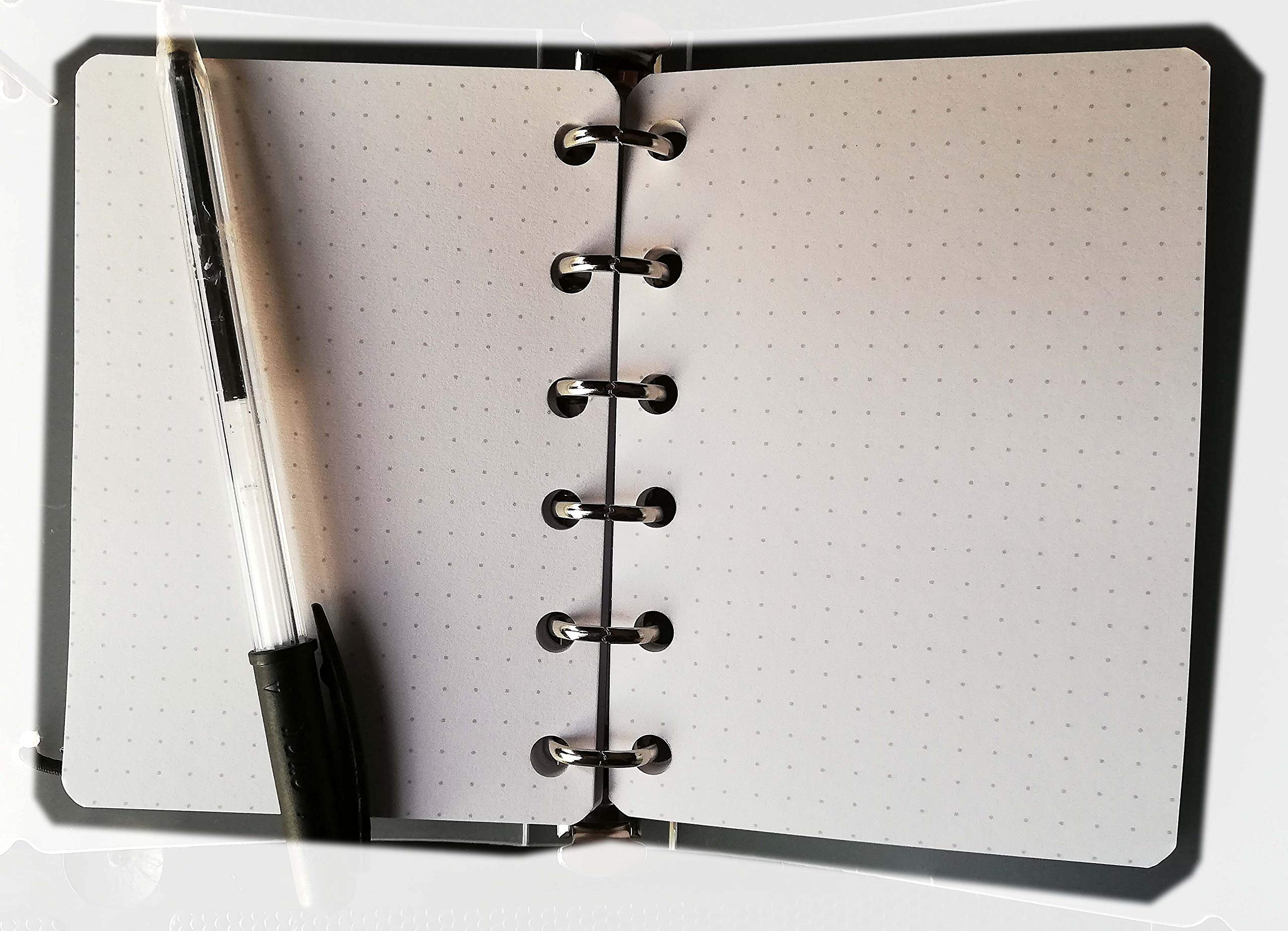 Bloc De Rechange 200 Feuilles à Pois Pour Classeur 6 Anneaux Format A7 Pocket - Papier 120 G FSC