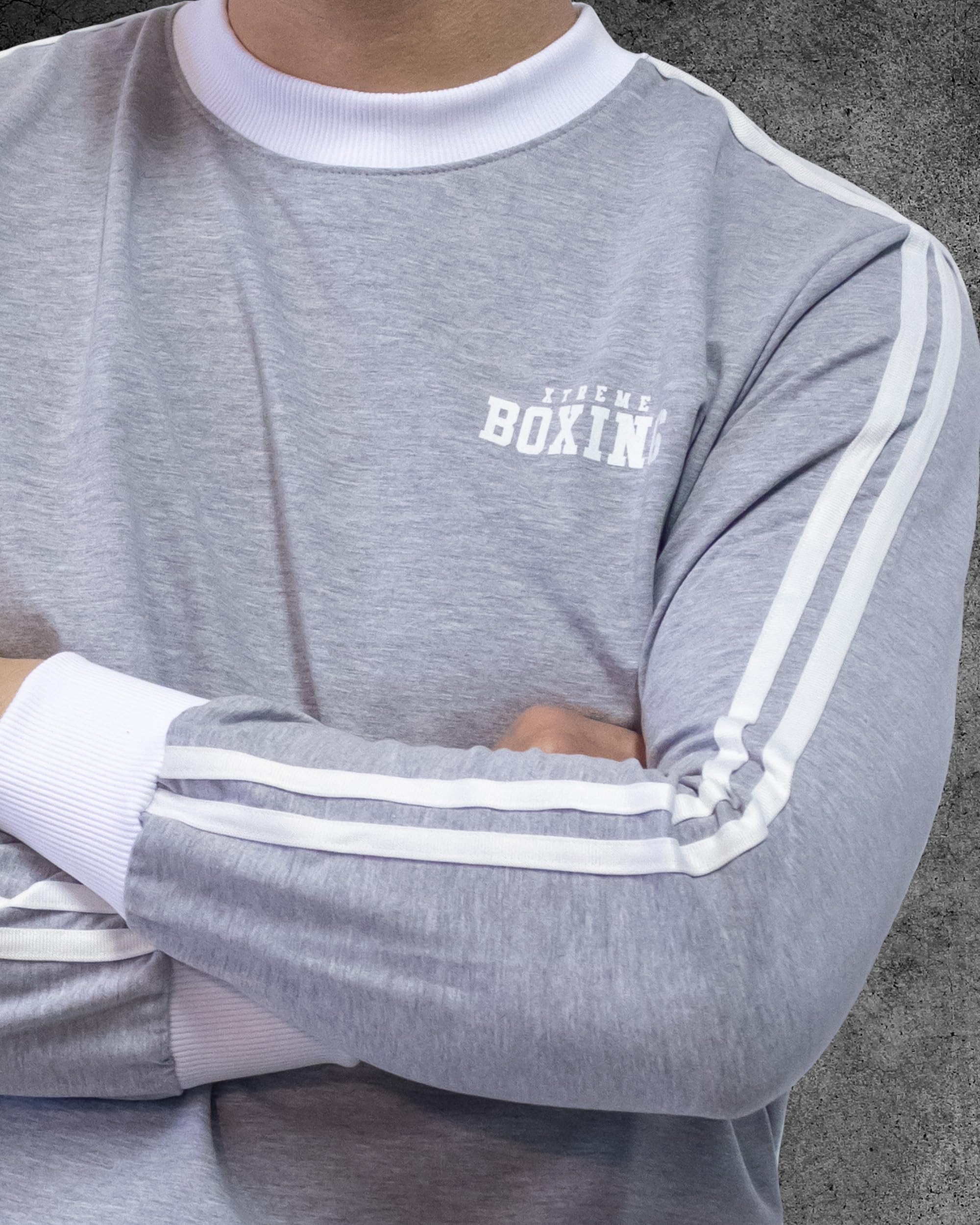 Lekka bawełniana bluza z okrągłym dekoltem, lekki sweter męski z bawełny, sportowy, dom, siłownia, jogging, wypoczynek XF206PC