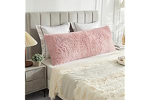 LIFEREVO Fluffy Body Pillow Cover with Zipper