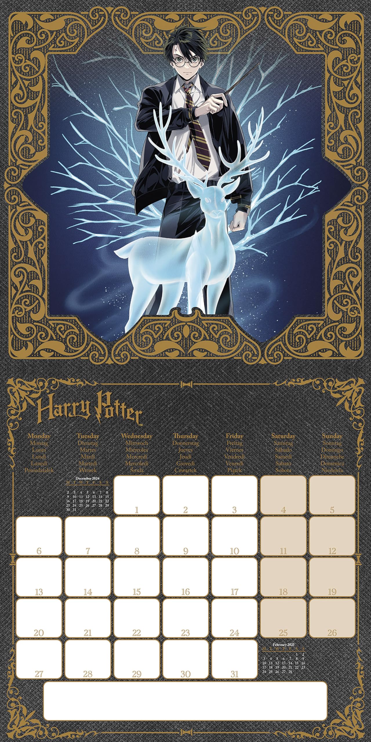 Pyramid International 16 Months Harry Potter (Magical) 2025 30x30 Square Calendar 150gsm, Colour, 30.1W x 60.1H cm - Image 4