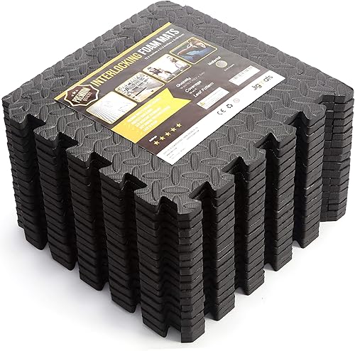 Alfombrillas Jigmats de espuma para gimnasio 18 alfombrillas para proteger el piso de equipos de ejercicios baldosas de etilvinilacetato