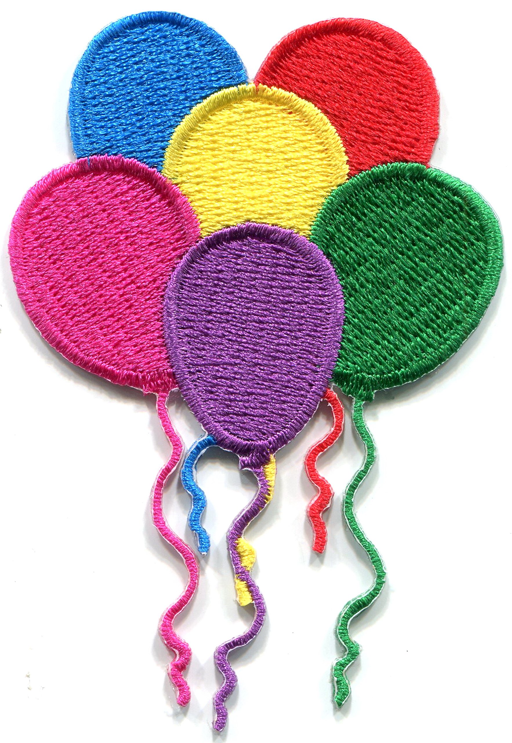 Balloons Party Clowns Embroidered Applique Iron-on Patch S-1447