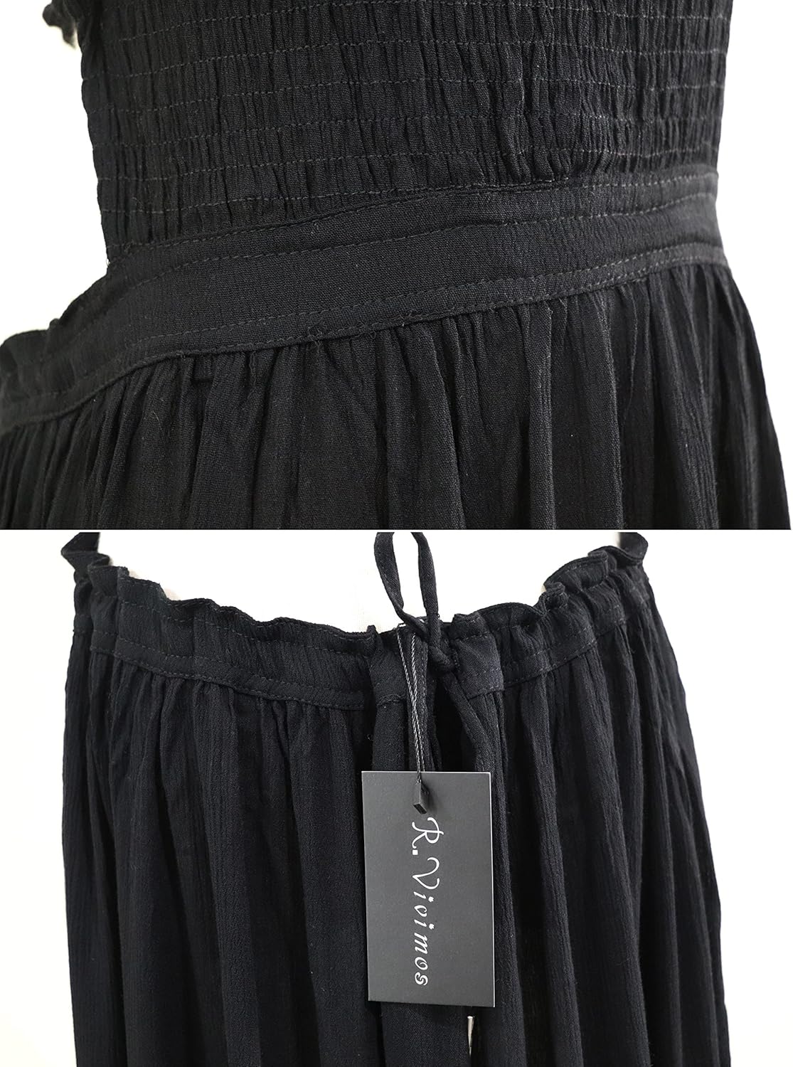 R.Vivimos Womens Summer Boho Sexy Backless Long Dresses - Image 6