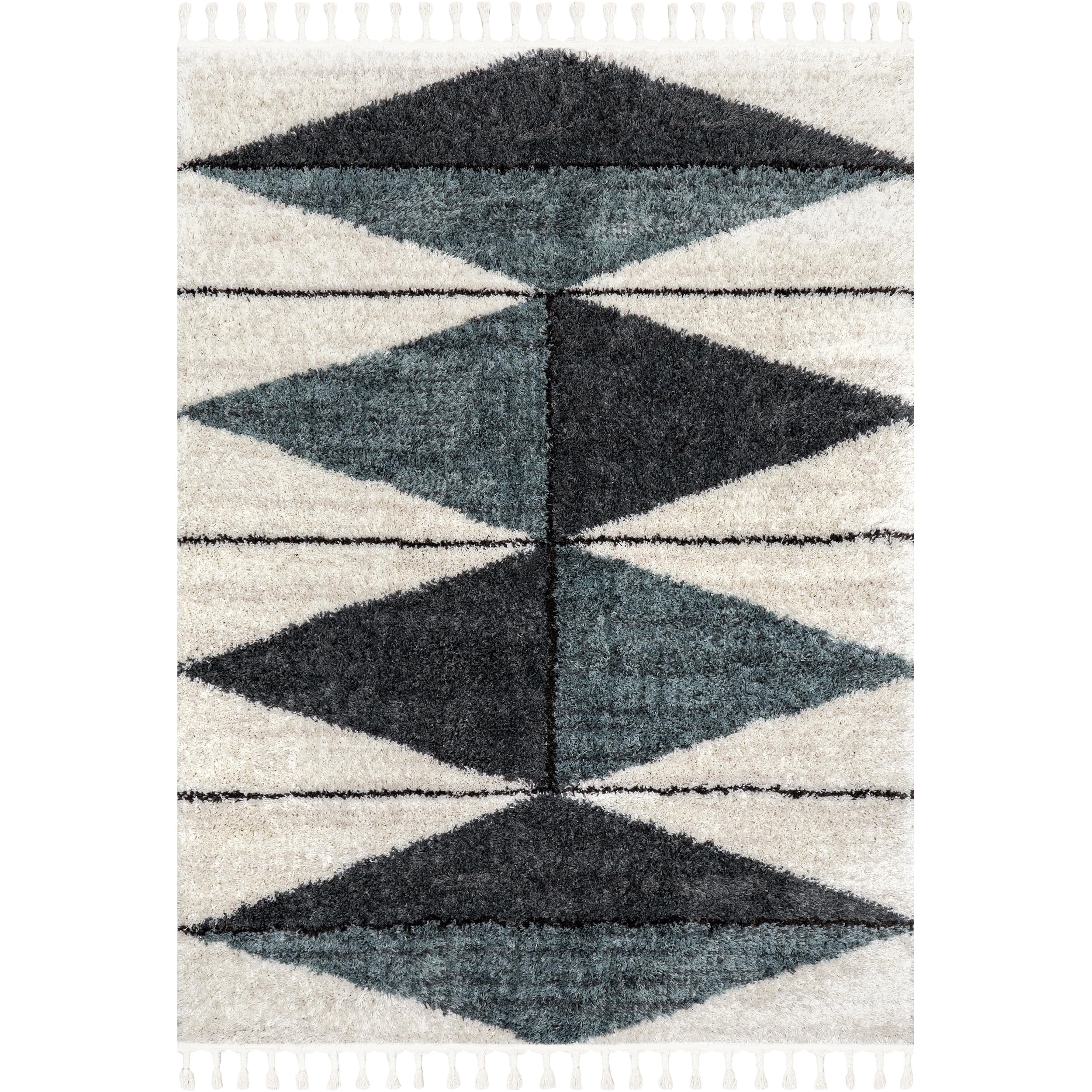 Snapklik.com : nuLOOM Kali Geometric 4x6 Shag Area Rug For Living Room ...