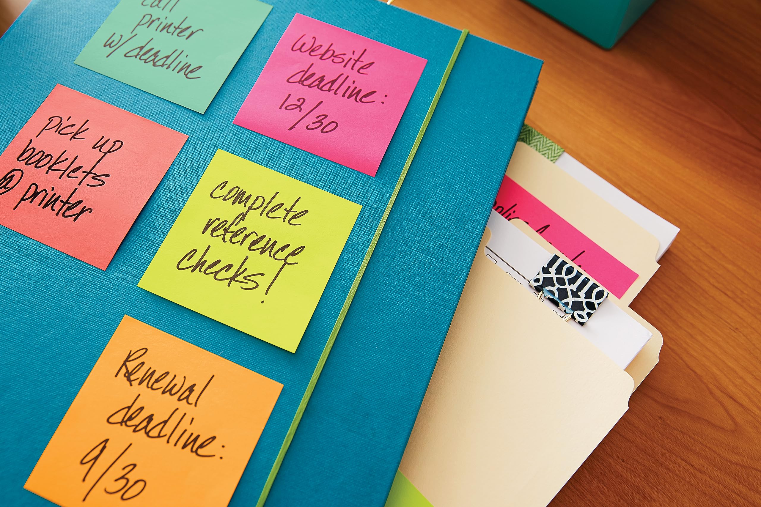 Post-it Notes Autocollantes Couleurs Poptimistic 12 Blocs 100 Feuilles 38 mm x 51 mm