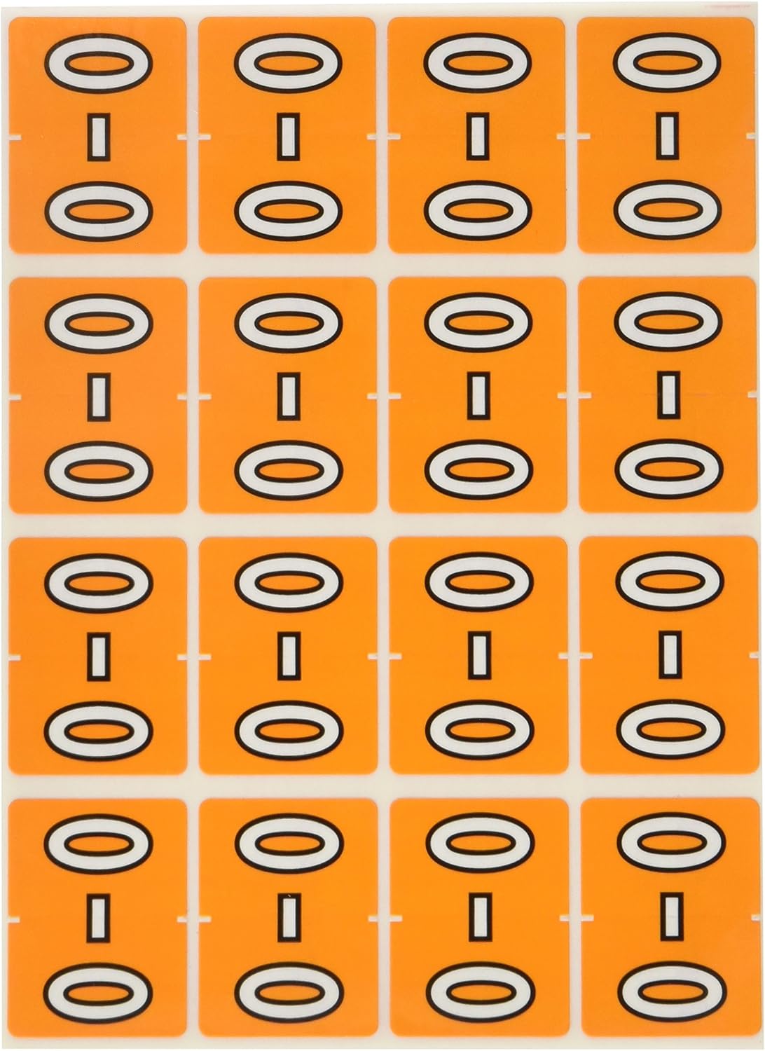 Pendaflex End Tab Alphabectic Labels "o", Light Orange, 240 Labels
