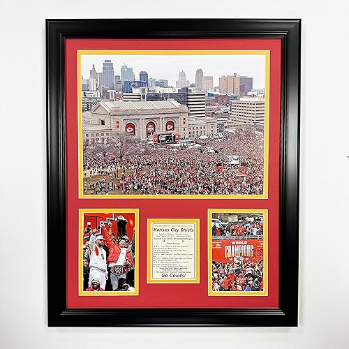 Chiefs Campeones 2022 Collage de fotos enmarcado 2 tamaños (desfile, 18 x 22 pulgadas)