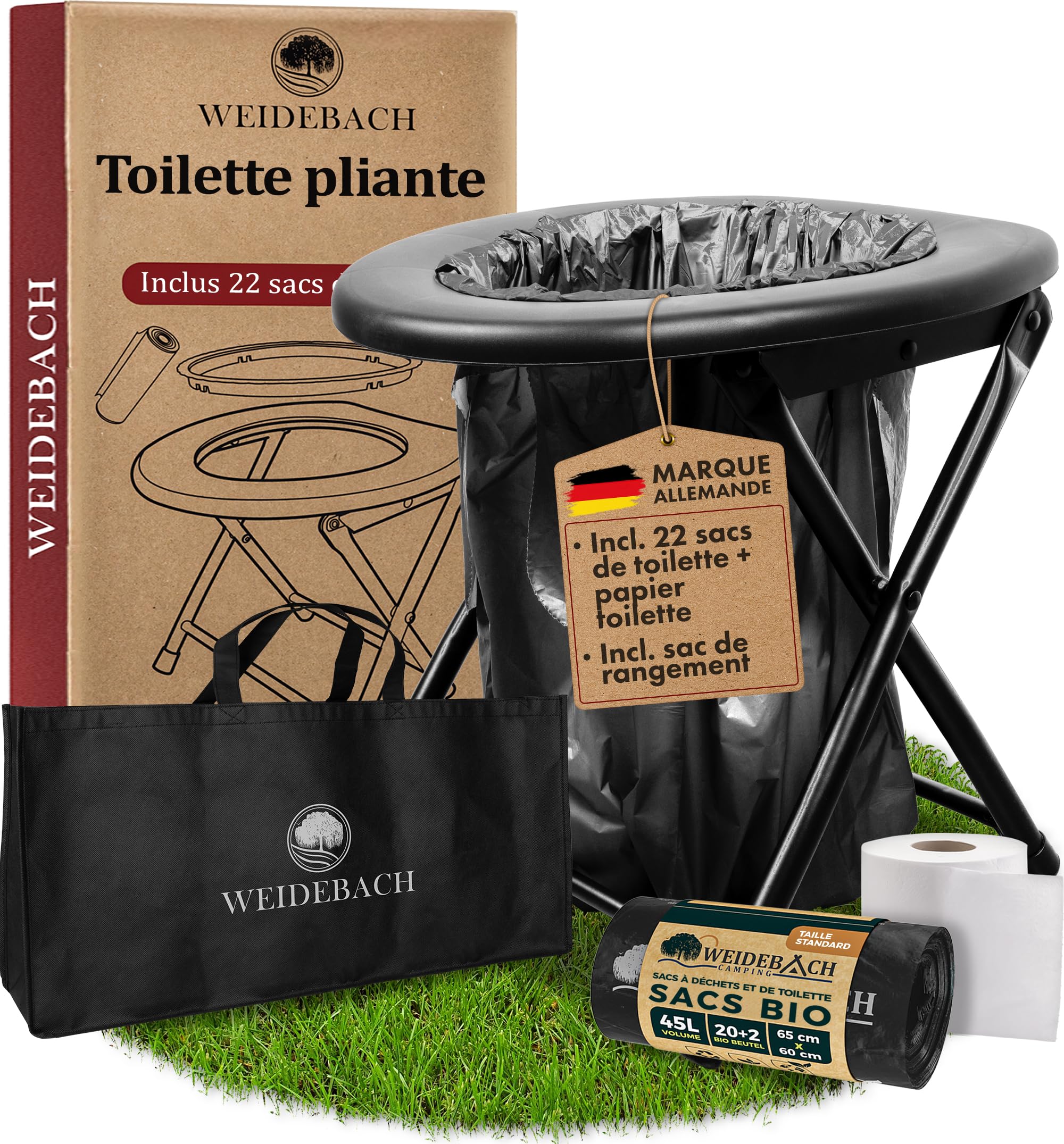 Weidebach® Toilettes Pliables