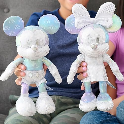 Miniatura 3 de Disney Just Play - Juego de coleccionista de 100 años de Wonder Mickey Mouse y Minnie Mouse de peluche, juguetes para niños a partir de 2 años