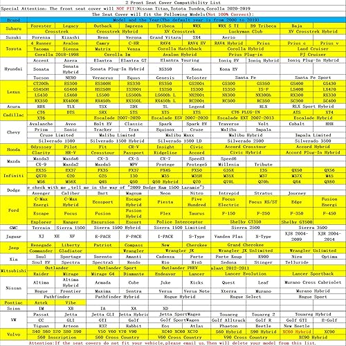 Miniatura 6 de Fundas de asiento de automóvil con cuero impermeable, funda de cojín para automóvil, VUD, camioneta, ajuste universal para la mayoría de automóviles