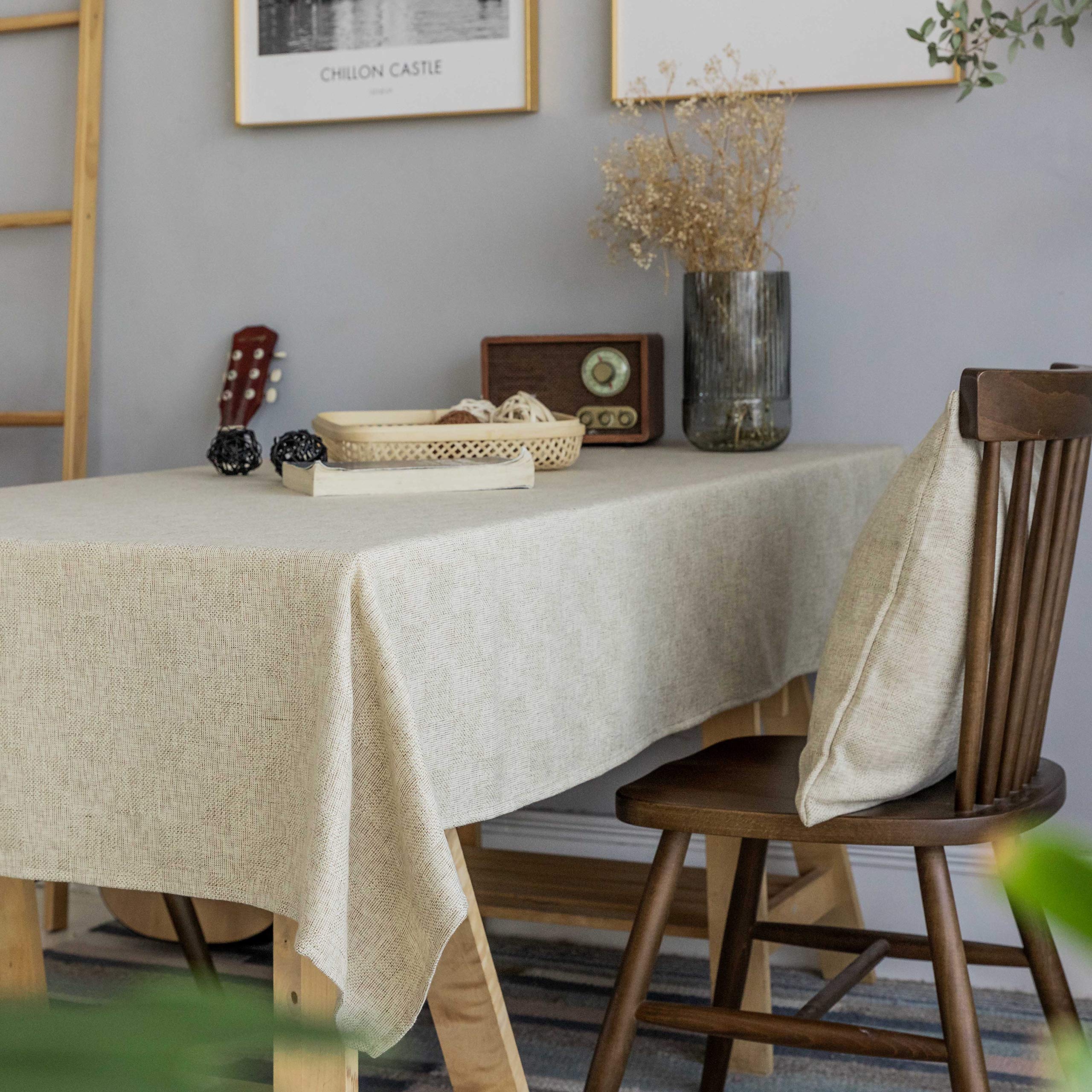 Amazon.com: Home Brilliant Linen Tablecloth Square Table Covers