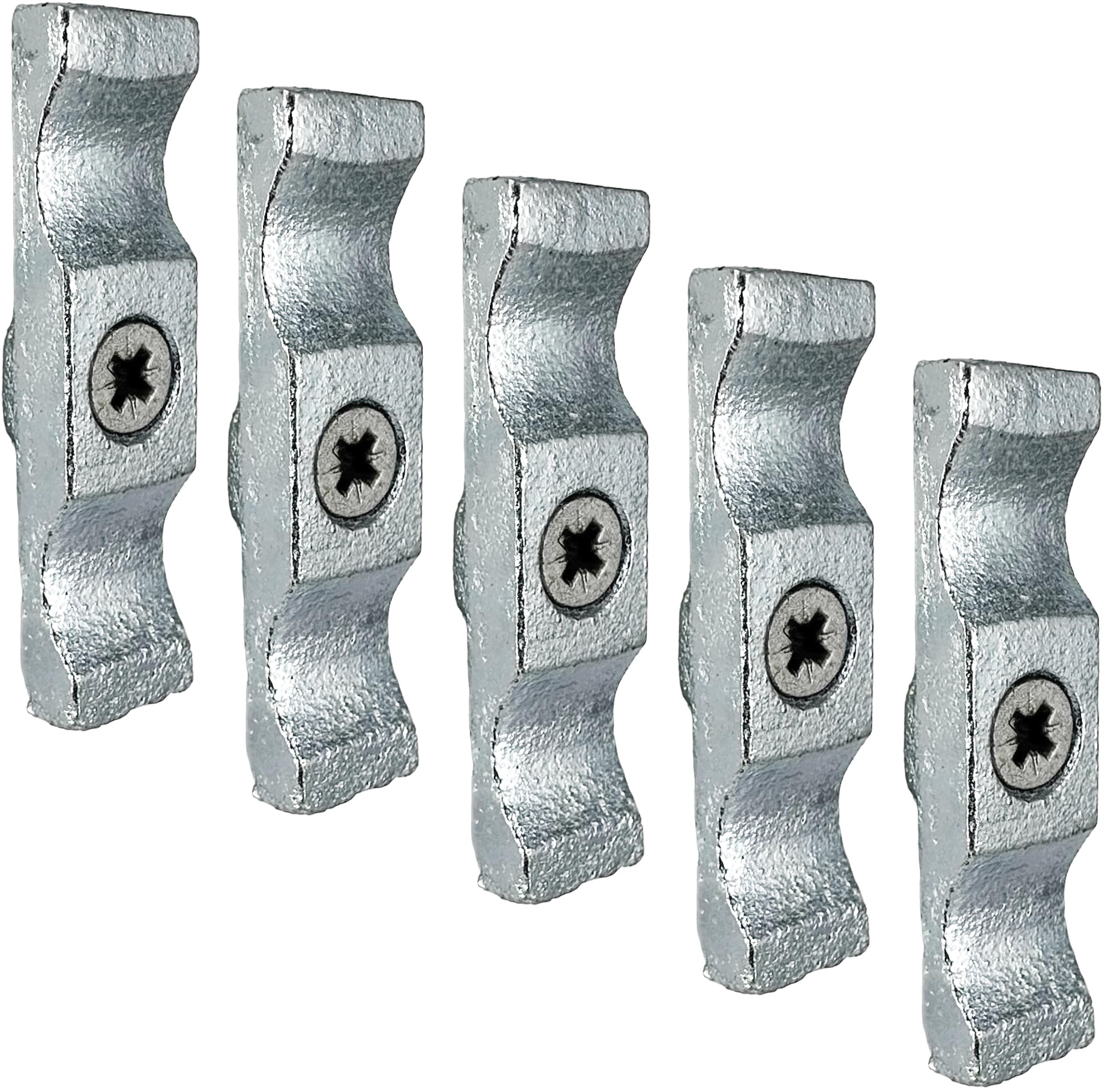 IRONTITE® 5pc Galvanised Turn Button Latch 50mm (2") Turn Buttons, Cupboard Latch, Turn Button Fastener Cabinet Latch, Screws Included, Internal Or External Use Turn Latch.