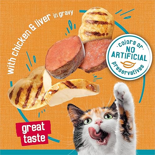 Miniatura 3 de Alimento húmedo para gatos Tasty Treasures de Purina (24, 5.5 onzas) , Tesoros sabrosos