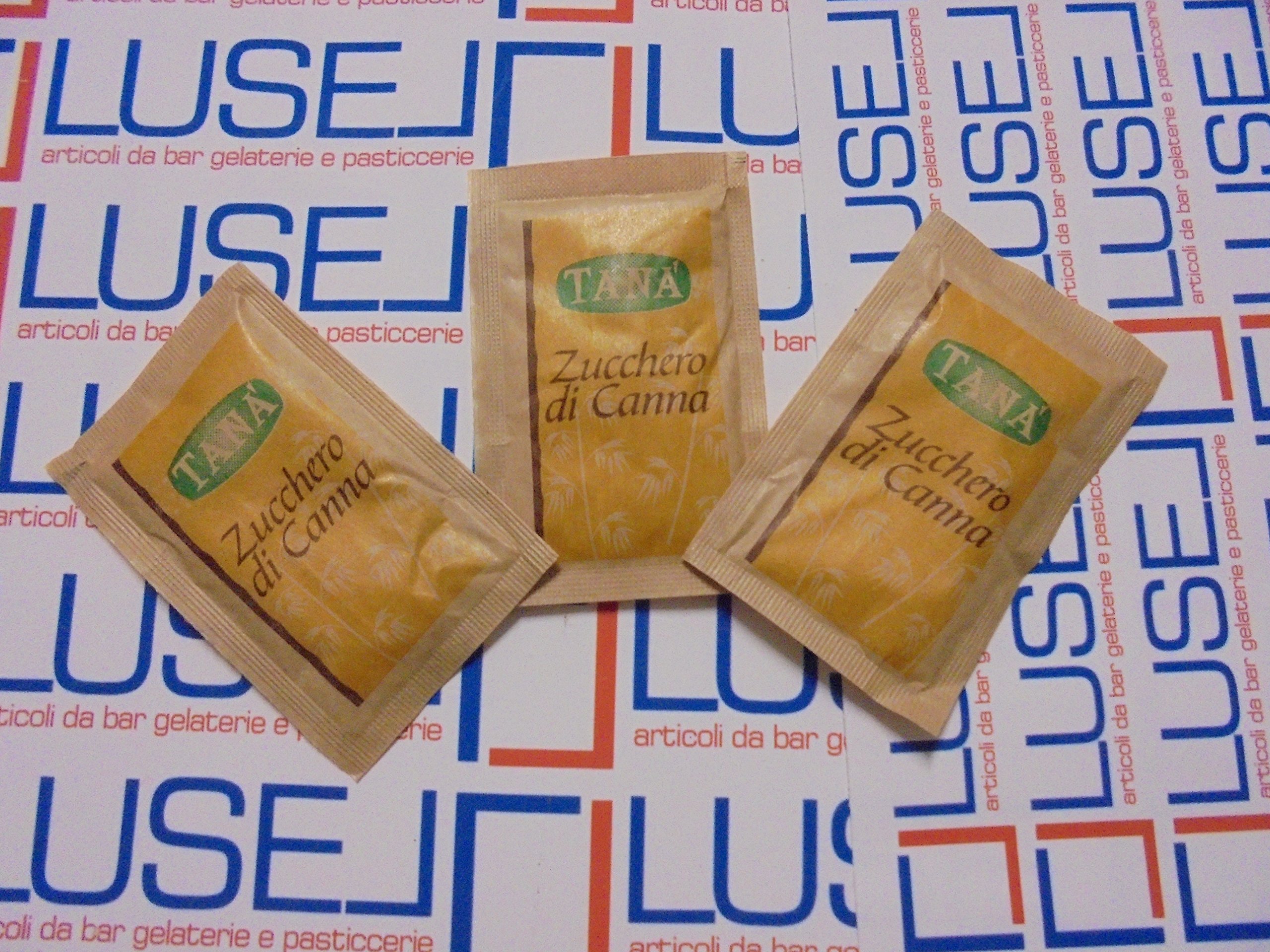 KG 5 DI ZUCCHERO DI CANNA PZ 1000 UNREFINED CANE SUGAR BUSTINA DA GR.5 BROWN SUGAR CAFFE' E BEVANDE CALDE
