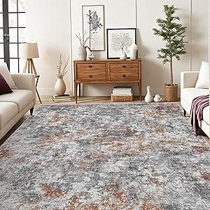 Abstract Area Rug Deerly Washable Rug