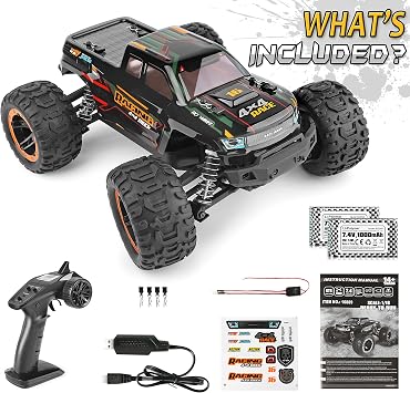 HAIBOXING Remote Control Car 1:16 RC Monster Truck Waterproof RTR All Terrain RC Car 36 km/h Remote Control Toy for Children and Adults